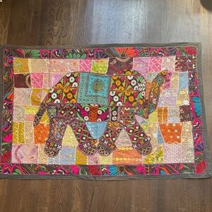 Elephant embroidery hand made in India